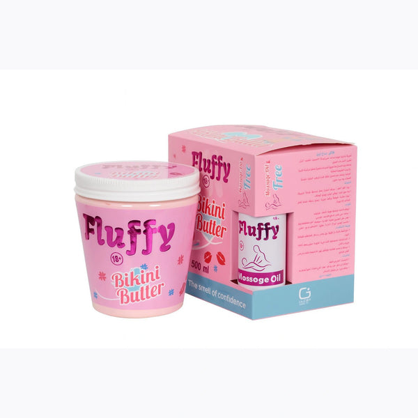 Fluffy Bikini Butter — Brightening cream for Sensitive Areas 500 gm  + Massage Oil 100 ml FREE